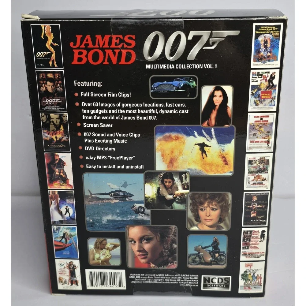 New Sealed Official James Bond 007 Vol. 1 Girls N Gadgets Windows PC‎ CD Boxed